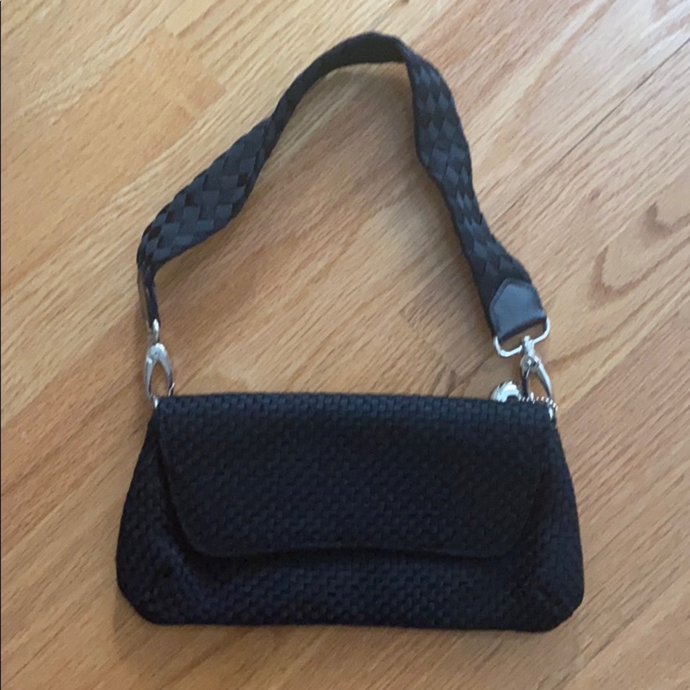 Sak bag in black woven